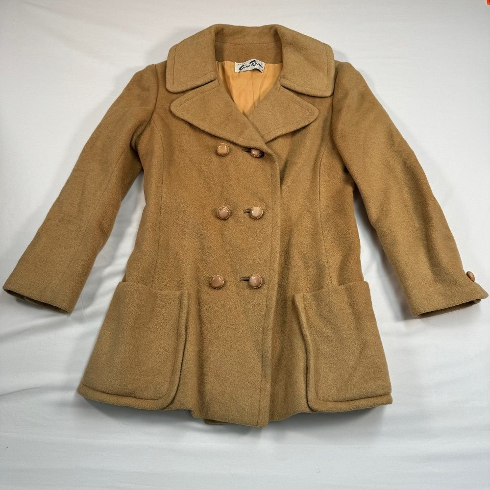Gino Rossi Peacoat Womens Size 10 Button Down Pockets Vintage